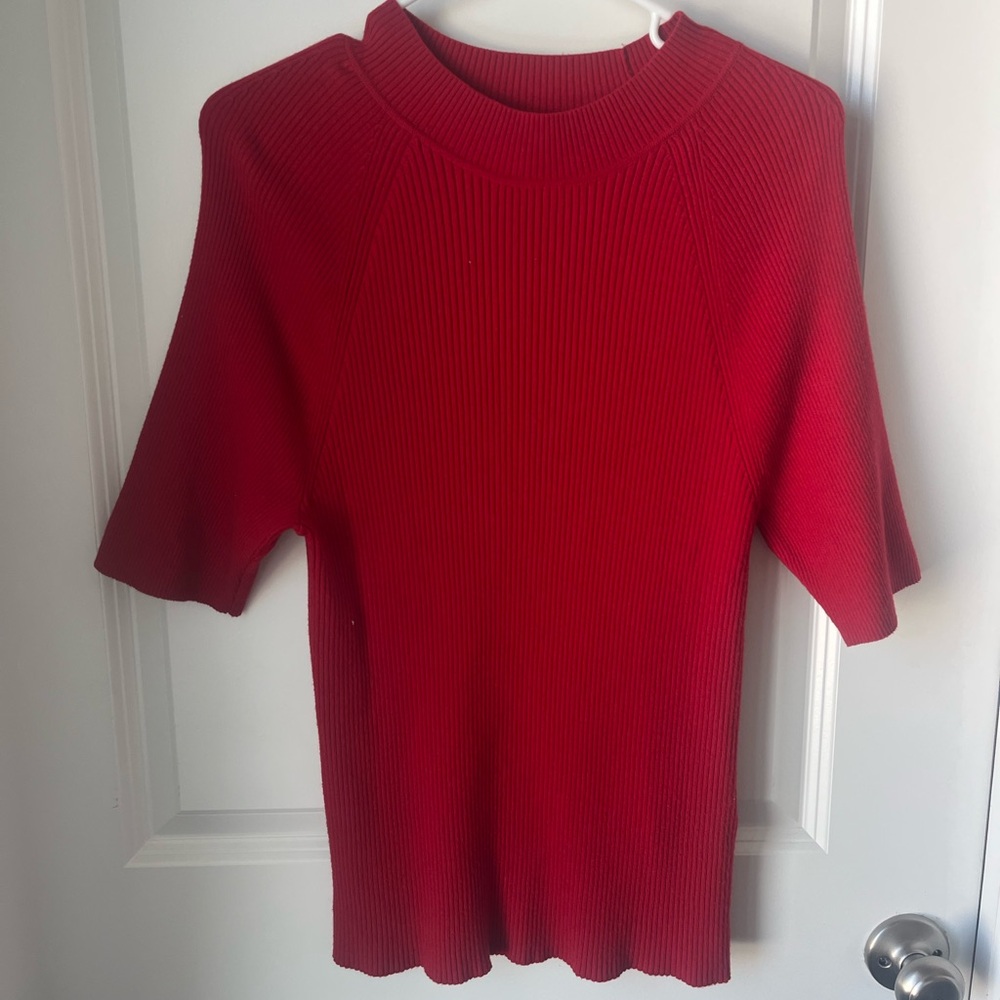 Banana Republic Women’s Fire Ted Short Sleeved Sweater Size Xl